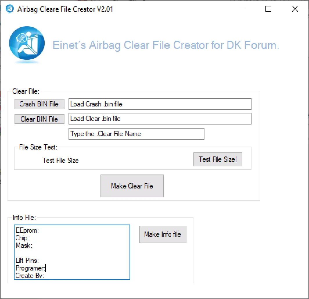 Airbag SRS File Template Builder