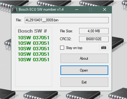 Bosch ECU Yazılım Numarası Bulma Çözümü