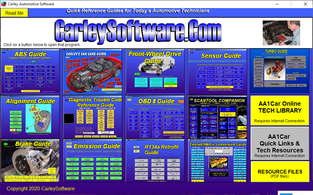 Carley Software 2.0 is Automotive Diagnostic, Training Guides