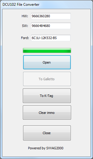 Converting dumps ECU Visteon DCU10x