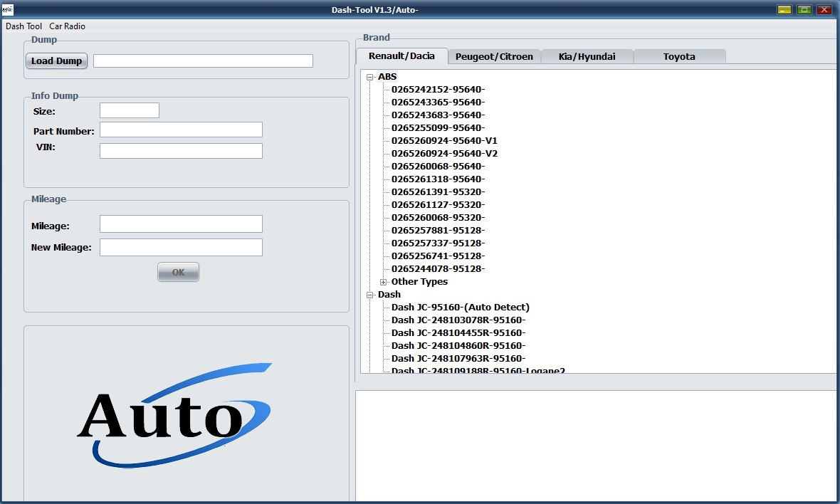Dash Tool v 1.3