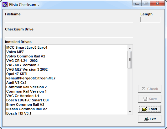 Efisio ECU Checksum Yazılım Çözümü