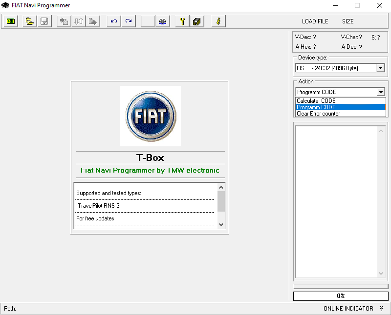 Fiat Navi Programmer by TMW Electronic 1.0