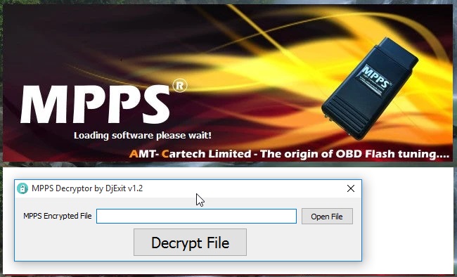 MPPS v21 identify ECU Read-Write, with MPPS Decryptor