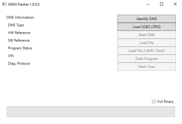 MS45 Flasher 1.0 Can read-write and partial binaries