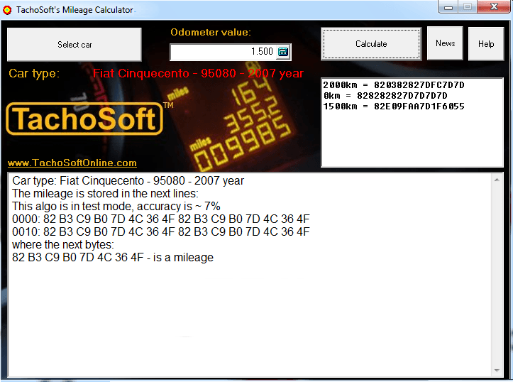 Package Programming of Gösterge Veri Calculator, Odometer Corrector