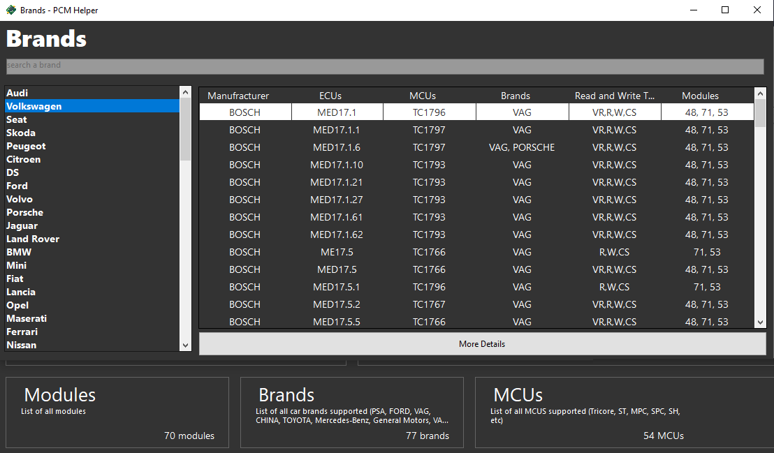 PCM Helper ECU Coverage and PCMFlash Module Guide