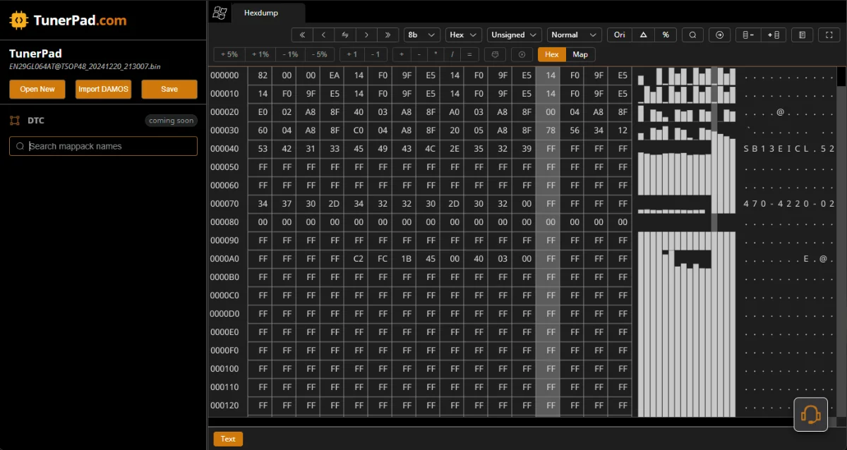 Tunerpad DTC ve DAMOS İnceleme Çözümü