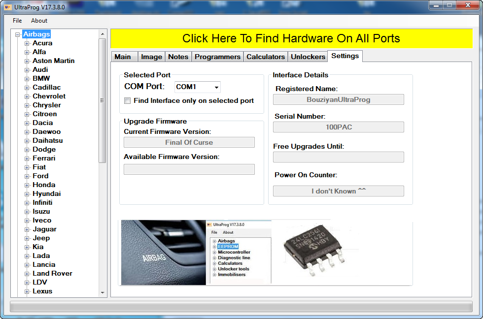 UltraProg 17.3.8 Programmer