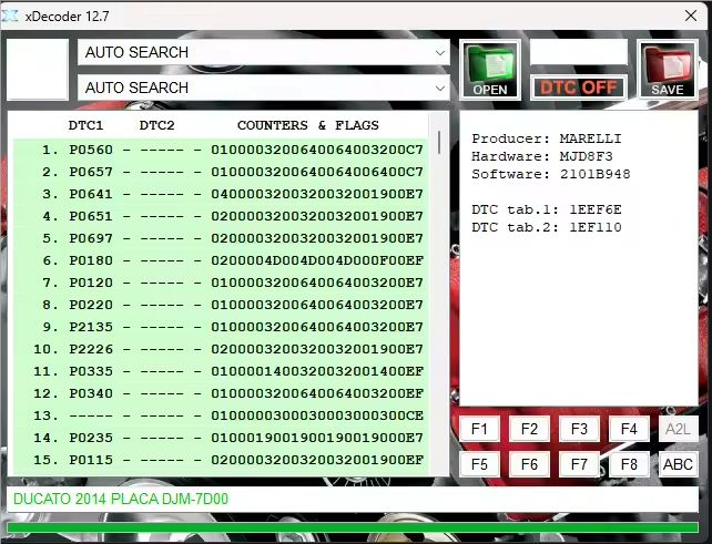 xDecoder DTC Manager Yazılım Çözümü